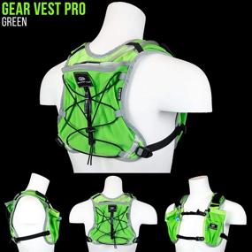 img 3 attached to 🏃 M Orange Mud Gear Vest Pro: 35oz/1L On-Board Hydration, Spacious Phone Storage, Enhanced Stability for Running and Cycling.