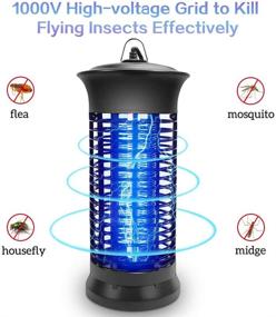 img 2 attached to 🪰 2021 Electric Bug Zapper Lamp: Indoor Mosquito Repellent with Replacement Bulb | Effective Insect Attractant Trap for Fly, Gnat | UV Light Flying Pest Repeller Eradicator for Home, Bedroom, Office