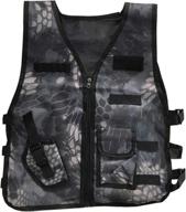 jokhoo kids army camouflage outdoor combat vest: perfect gear for adventure and play! logo