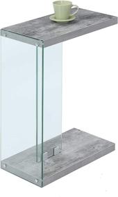 img 3 attached to Convenience Concepts SoHo C End Table: Sleek Faux Birch Design for Modern Convenience