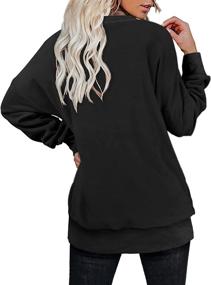 img 2 attached to Tunic Sweatshirts Sleeve Oversized Sweaters Outdoor Recreation in Hiking & Outdoor Recreation Clothing