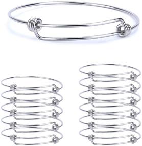 img 4 attached to Wholesale Adjustable Expandable Stainless Bangle