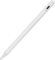 apple pencil alternative for ipad 8th gen: 2020 stylus pencil with palm rejection, type c charge, & replaceable fine tip logo