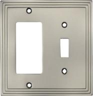 cosmas 25077 sn nickel single switchplate logo