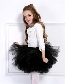 img 1 attached to Girls' 6-Layer Tutu Aerobarre Petticoat for Dancing - Skirts and Skorts Clothing