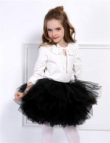 img 2 attached to Girls' 6-Layer Tutu Aerobarre Petticoat for Dancing - Skirts and Skorts Clothing