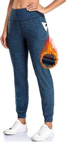 img 4 attached to 🏋️ Cestyle Women's Fleece Sweatpants: Winter Warm Joggers with Pockets for Workout, Running, and Lounge