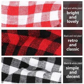 img 2 attached to 🎀 Stylish 6-Piece Plaid Headband Set: Retro Criss-Cross Elastic Wraps - Perfect Hair Accessories for Women & Girls, Ideal for Christmas