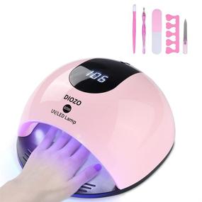 img 4 attached to 💅 DIOZO 80W UV Nail Lamp: High Power Nail Dryer with Timer Settings, Over-Temperature Protection - Perfect for Gels on Fingernails & Toenails, Home & Salon Use