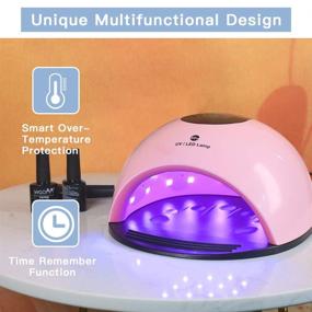 img 2 attached to 💅 DIOZO 80W UV Nail Lamp: High Power Nail Dryer with Timer Settings, Over-Temperature Protection - Perfect for Gels on Fingernails & Toenails, Home & Salon Use