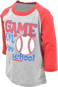 img 3 attached to 👶 Exclusive Back to School T-shirt: Baby Boys Baseball Game Inspired