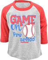 👶 exclusive back to school t-shirt: baby boys baseball game inspired logo