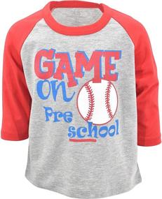 img 4 attached to 👶 Exclusive Back to School T-shirt: Baby Boys Baseball Game Inspired