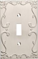 classic lace single switch wall plate/cover in satin nickel - franklin brass w35070-sn-c logo