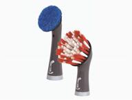 🛁 optimized rubbermaid 2115701 bathroom cleaning power scrubber kit - 2 pieces in red and gray logo