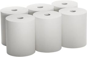 img 1 attached to 🧻 Premium White TAD Towel Rolls - 6 Rolls, High Capacity, 10" Roll Size - Perfect Fit for Touchless Automatic Towel Dispenser