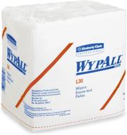 kimberly-clark professional wypall l30 wipers - премиальные белые тряпки для чистки, 90 тряпок логотип