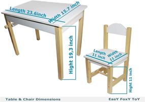 img 1 attached to EasY FoxY ToY Wooden-Kids-Table-and-Chairs-Set with Storage - Reviews & Buying Guide