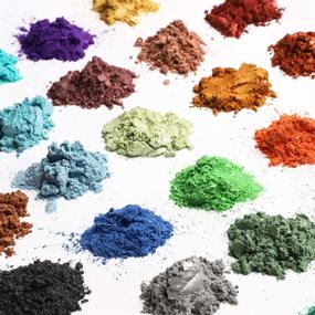 img 3 attached to 🎨 Mica Powder Epoxy Resin Dye - 29 High-Quality Color Pigments + 1 Glitter (300G/10.6OZ) - Ideal for Soap, Slime, Bath Bombs, Makeup & Crafts