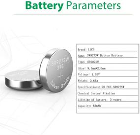 img 3 attached to 🔋 20-Pack LiCB SR927SW 395 399 AG7 Batteries - 1.5V Watch Battery Collection