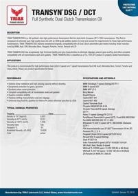 img 2 attached to 🚀 Triax DSG/DCT ATF: Full Synthetic Dual Clutch Transmission Fluid for High Performance Shifts & No Slip Efficiency (1 Quart)