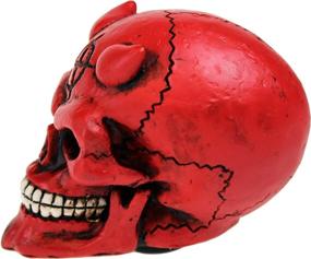 img 2 attached to 👹 Red and Black Devil Skull Shift Knob: Unleash Hell on the Road!