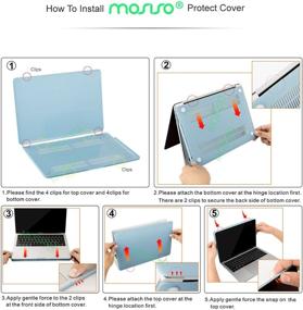 img 2 attached to 📦 MOSISO MacBook Pro 15 inch Case 2019-2016: Crystal Clear, Hard Shell, Keyboard Cover, Screen Protector, Storage Bag