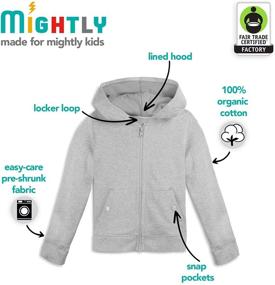 img 1 attached to 👕 Mightly Varsity - Boys' Organic Toddler Clothing, Fashion Hoodies, and Sweatshirts