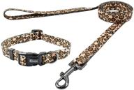 🐶 olahibi basic dog collar leash set: durable 2-in-1 collar with matching 5ft lead logo