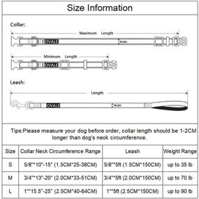 img 1 attached to 🐶 Olahibi Basic Dog Collar Leash Set: Durable 2-in-1 Collar with Matching 5ft Lead