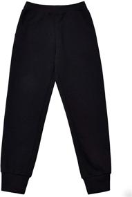 img 1 attached to 🌈 Rainbow Striped Jogger Sweatpants for Girls' in Pants & Capris - Pocket Included