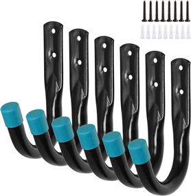 img 4 attached to 🔧 Katkuca Heavy Duty Wall Mounted Garage Storage Utility Hooks and Hangers - Organizers for Tools, Bikes, Ladders, Chairs