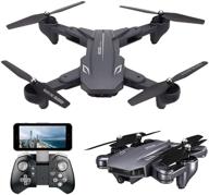 🚁 visuo xs816 4k fpv drone with live video camera, teeggi wifi rc quadcopter - foldable drone for beginners with altitude hold, headless mode, one key off/landing, app control, long flight time logo