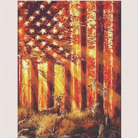 img 3 attached to 🎨 Adults DIY 5D Diamond Painting Kit - Number Painting Cross Stitch Full Round Drill Embroidery American Flag and Deer Pictures - Arts Home Decor - 1 Pack (11.8x15.7in) by Tangbr