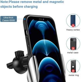 img 1 attached to 🔌 Cutting-Edge Wireless Charger: Auto-Retractable Clip for iPhone/Samsung - Fast Charging, Touch-Sensing