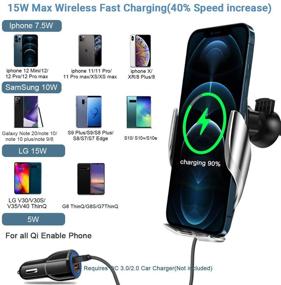 img 3 attached to 🔌 Cutting-Edge Wireless Charger: Auto-Retractable Clip for iPhone/Samsung - Fast Charging, Touch-Sensing