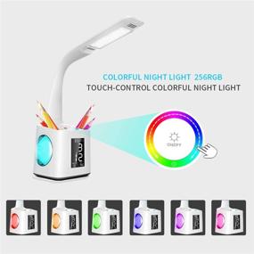 img 1 attached to Multi-Colored Desk Lamp with Integrated Pen Holder: Perfect for Office and Study Spaces