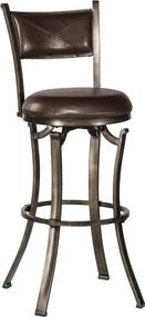 img 3 attached to 🪑 Hillsdale Furniture Drummond Counter Stool: Elegant Rubbed Pewter Seating for Your Home