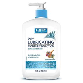 img 2 attached to 💧 Lucky Super Soft Vitamin E Lubricating Lotion - 15 Fluid Ounce, Model: Lucky Super Soft Lotion 15oz