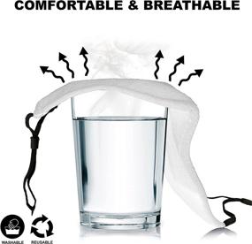 img 1 attached to 🌡️ Washable Cotton Face Mask for Occupational Health and Safety: Personal Protective Equipment (PPE)