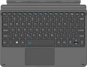 img 4 attached to Arteck Ultra-Slim Bluetooth Wireless Keyboard with Touchpad for Microsoft Surface Go 3, Surface Go 2, and Surface Go - Built-in Rechargeable Battery