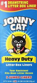 img 2 attached to 🐾 JONNY CAT Litter Box Liners - Heavy Duty, Jumbo Size - 5 Per Box (4 Pack/Boxes) - High-Quality Solution for Easy & Convenient Cat Waste Management