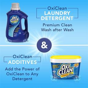 img 2 attached to 🌟 Превосходная мощь очистки: OxiClean High Def Clean Искристый свежий стиральный порошок в пакетиках, 27 штук.