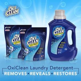 img 3 attached to 🌟 Превосходная мощь очистки: OxiClean High Def Clean Искристый свежий стиральный порошок в пакетиках, 27 штук.