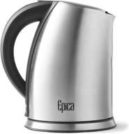 efficient and stylish: epica 1.75 quart cordless electric stainless steel kettle логотип