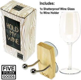 img 2 attached to Ultimate Bath Wine Holder: Shower and Bathtub Wine Glass Holder with Wine Stem - Portable, Convenient, and Stylish - Perfect Gift for Wine Enthusiasts!