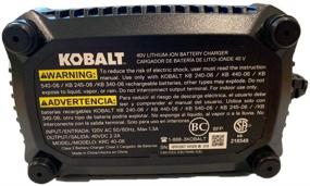 img 1 attached to 🔋 2019 Model: Kobalt 40V Lithium Ion (Li-Ion) Generation 2 Compact Cordless Power Equipment Battery Charger with New Top Load Design