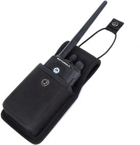 img 1 attached to 📻 Luiton Universal Radio Case: Two Way Radio Holder & Pouch for Walkie Talkies - Nylon Holster Accessories for Motorola MT500, MT1000, MTS2000 and Similar Models (1 Pack)