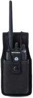 📻 luiton universal radio case: two way radio holder & pouch for walkie talkies - nylon holster accessories for motorola mt500, mt1000, mts2000 and similar models (1 pack) logo