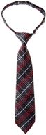 enhanced seo: retreez tartan patterns microfiber pre-tied boys' accessories and neckties logo
